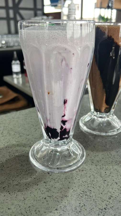Blueberry milkshake