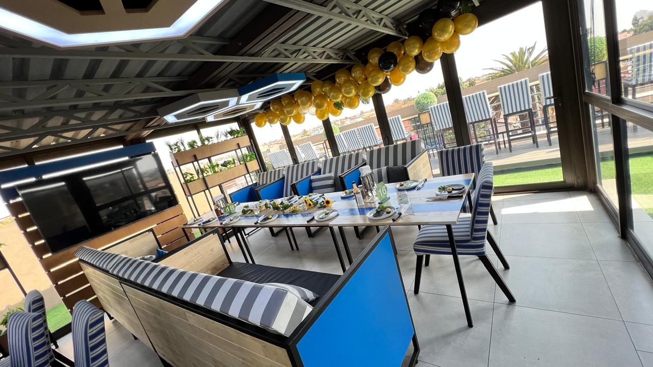 Groom to Be setup — table laid